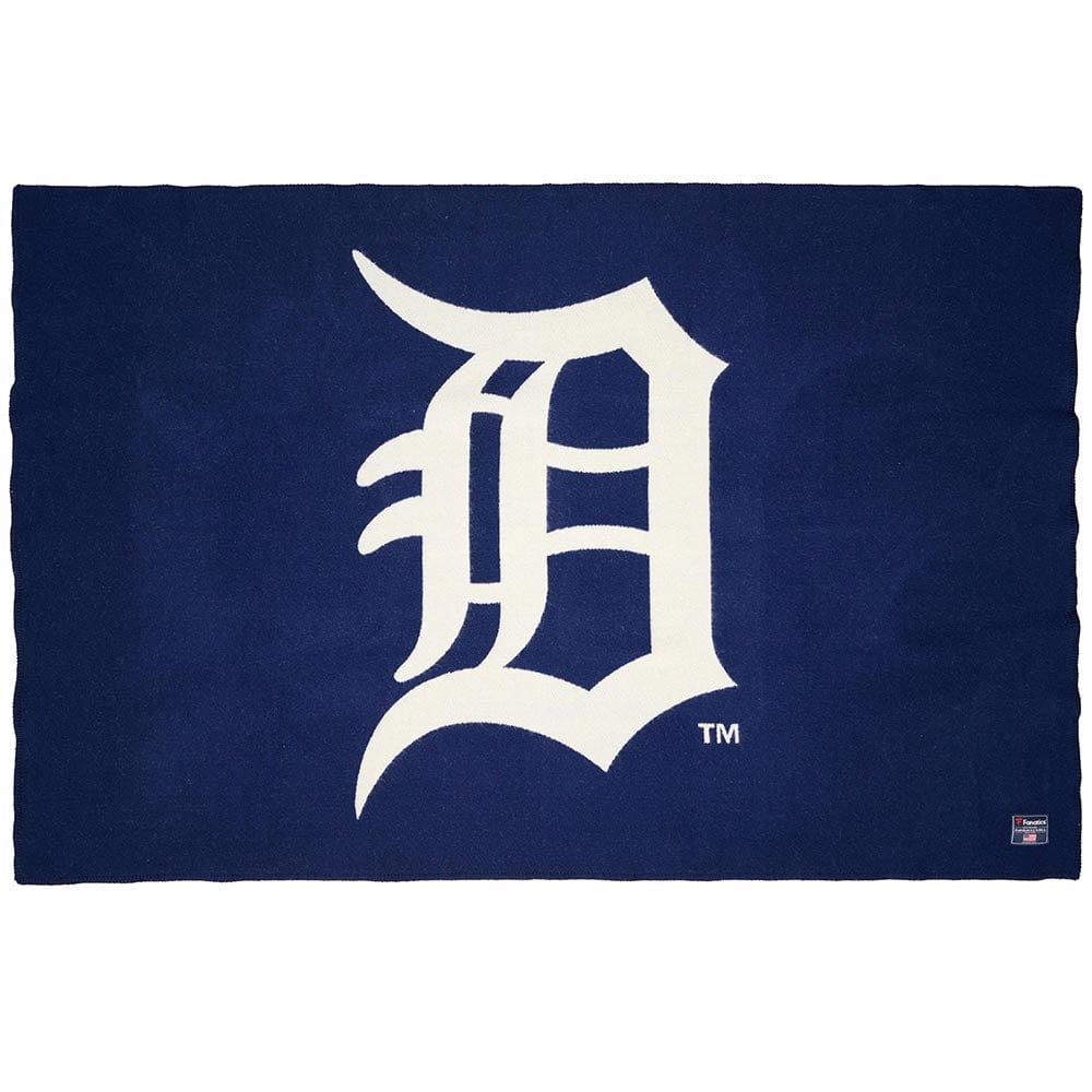 Detroit Tigers Wool Throw Blanket Navy active Current Dry clean or hand wash Full Price MLB New Lower Price personalization