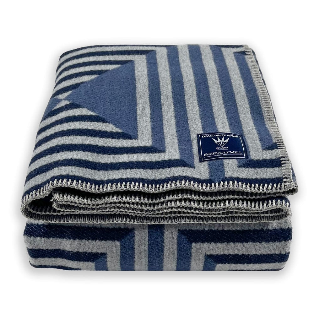 Dyani White Hawk Reflection Wool Blanket active Artist Collection Current Dry clean or hand wash Full Price
