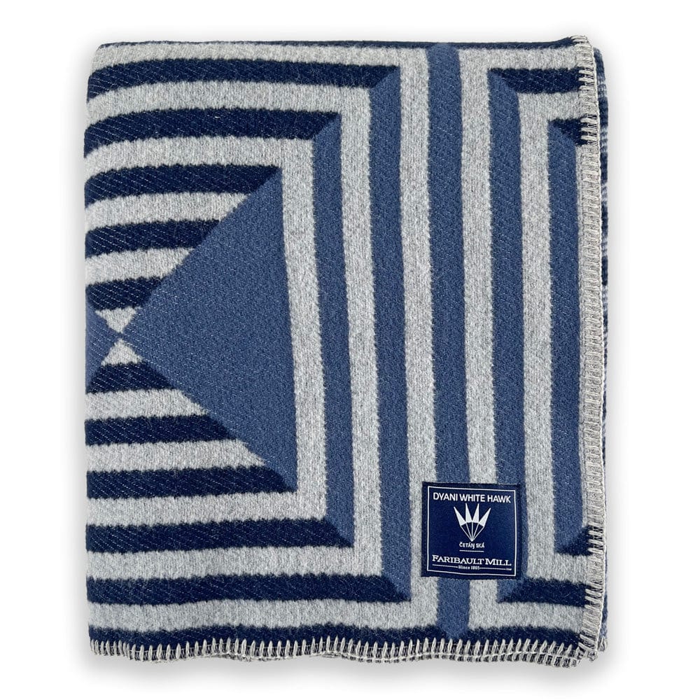Dyani White Hawk Reflection Wool Blanket active Artist Collection Current Dry clean or hand wash Full Price