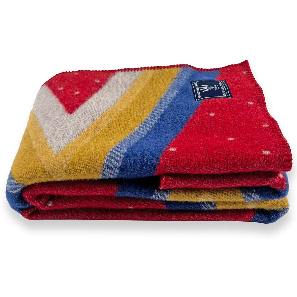 Factory Second Dyani White Hawk Honor Wool Throw active Artist Collection Current Dry clean or hand wash Factory Second Dyani White Hawk Wool Throw