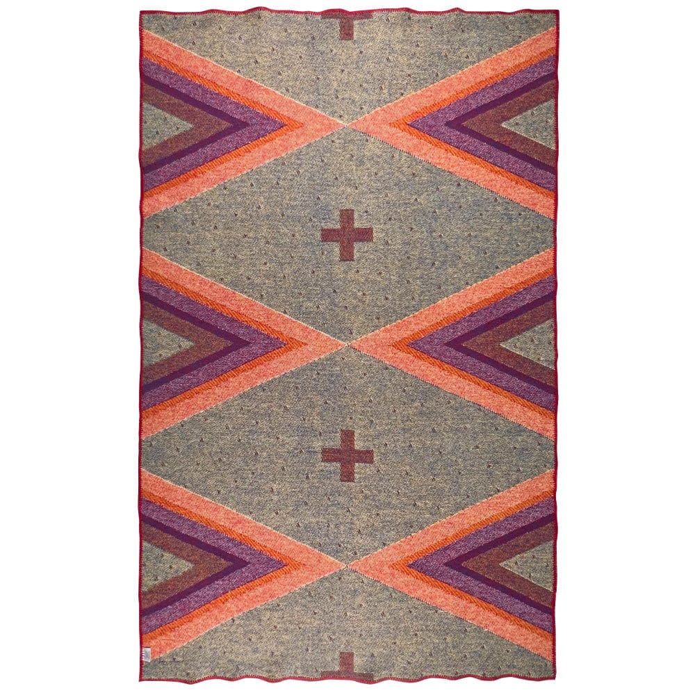 Factory Second Dyani White Hawk Honor Wool Throw active Artist Collection Current Dry clean or hand wash Factory Second Dyani White Hawk Wool Throw