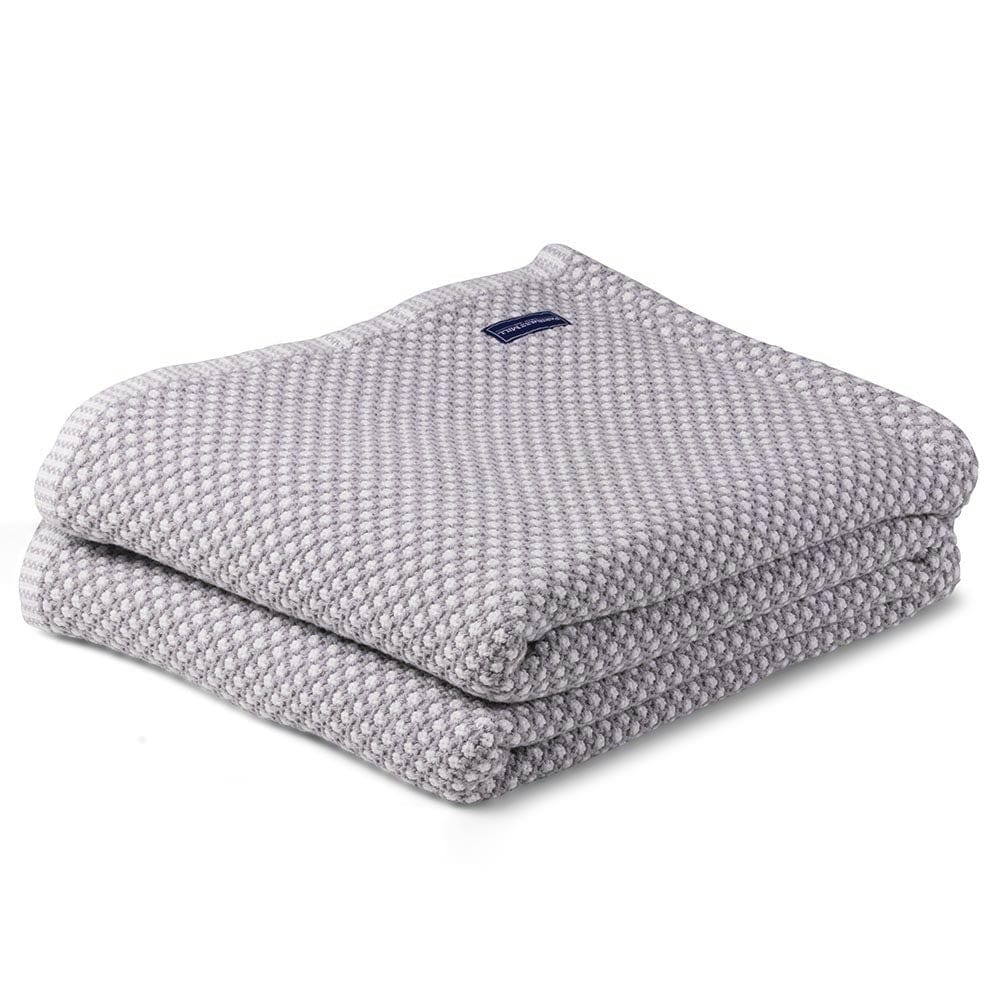 Edgecomb Cotton Blanket Dove Gray
