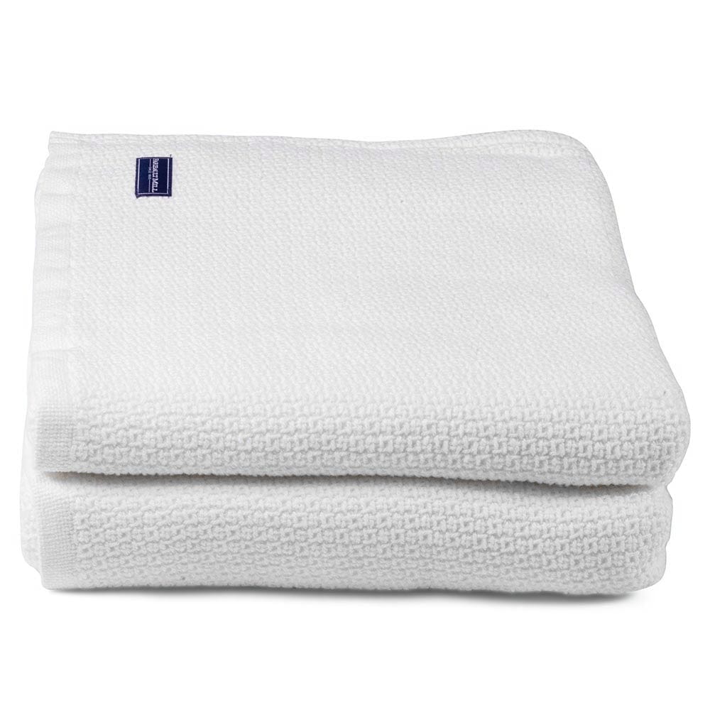 Edgecomb Cotton Blanket - White active Current Edgecomb Cotton Blanket Full Full Price group-gallery King machine washable New Lower Price personalization Queen Solids Twin