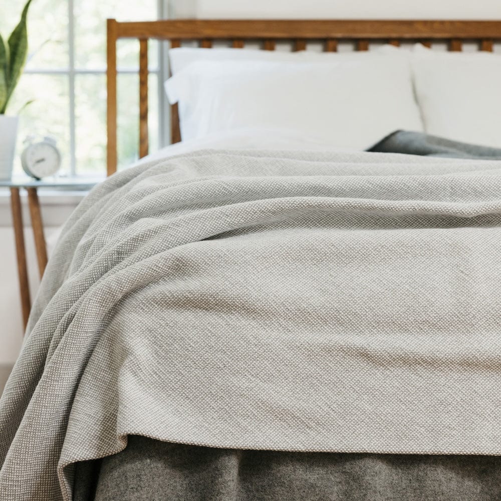 Pure & Simple Cotton Blanket - Gray Heather active Current Full group-gallery King machine washable New Lower Price personalization Pure & Simple Cotton Blanket Queen Solids Twin