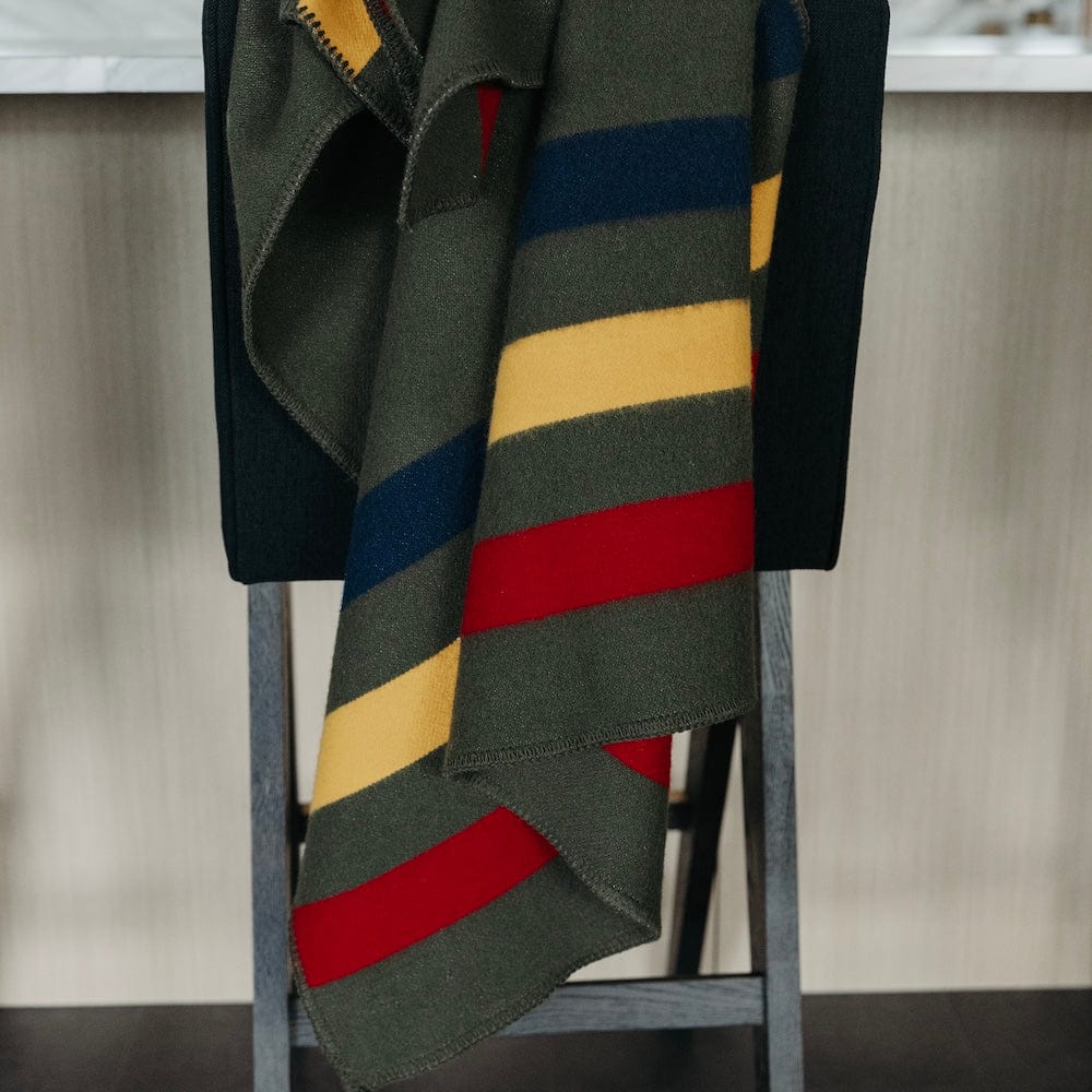Frontier Wool Throw Blanket - Jacquard Skus for Stores active Current Dry clean or hand wash group-gallery Stripes