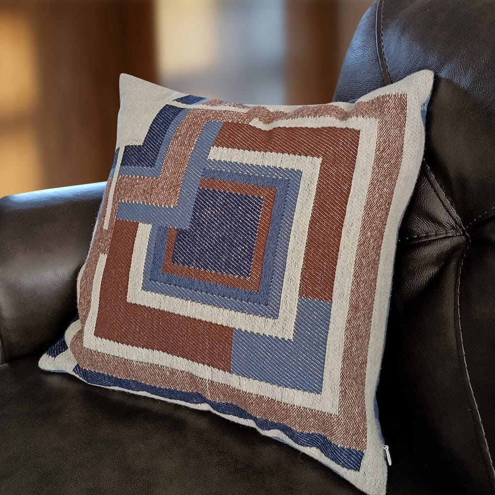 Frank Lloyd Wright Ennis House Textile Block Pillow Case active Current Dry clean or hand wash Frank Lloyd Wright Full Price