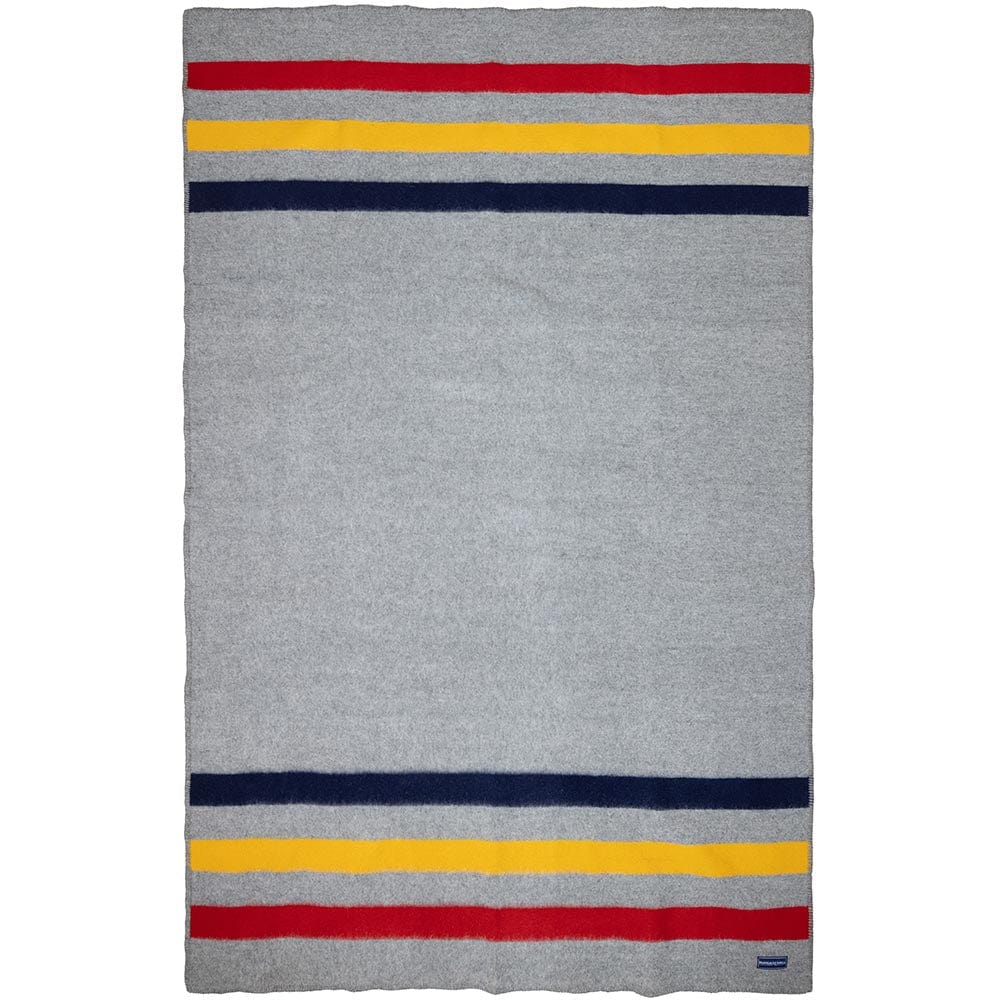 Frontier Wool Throw Blanket - Gray active Current Frontier Wool Throw Full Price group-gallery machine washable New Lower Price Stripes