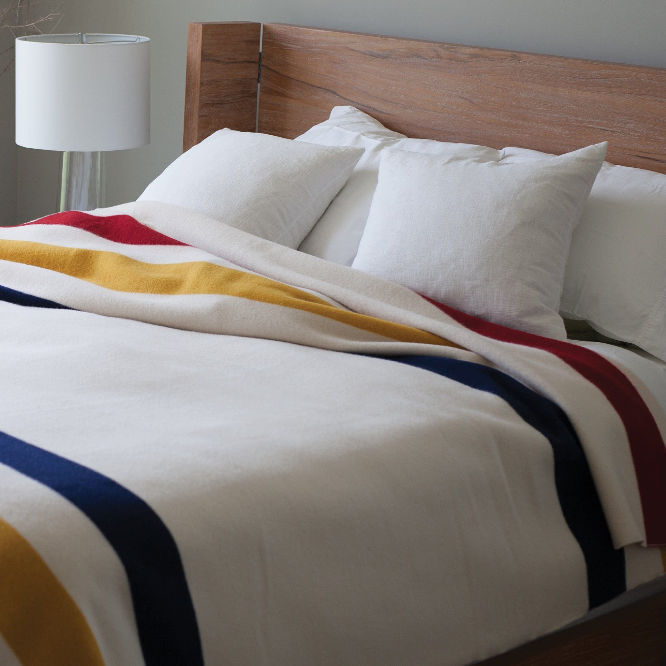 Frontier Wool Blanket active Current Dry clean or hand wash Full Full Price group-gallery King personalization Queen Stripes Twin