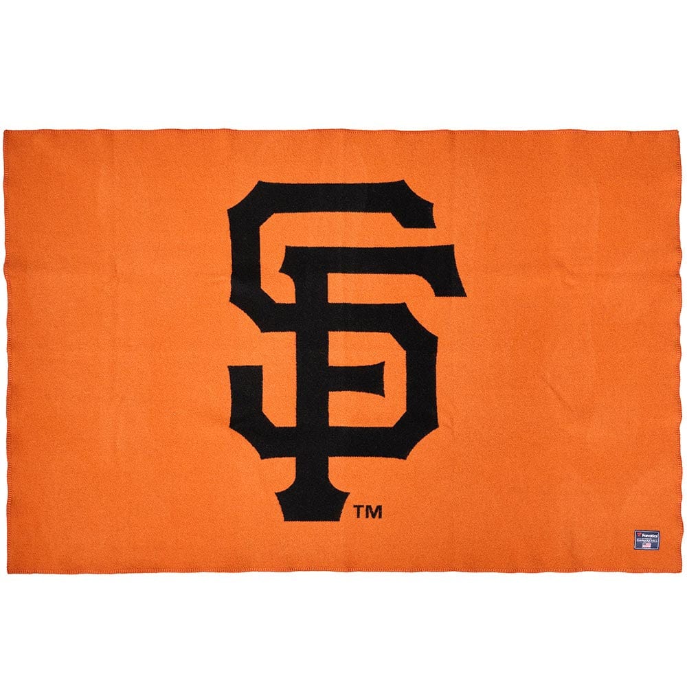 San Francisco Giants Wool Throw Blanket Orange active Current Dry clean or hand wash Full Price MLB New Lower Price personalization