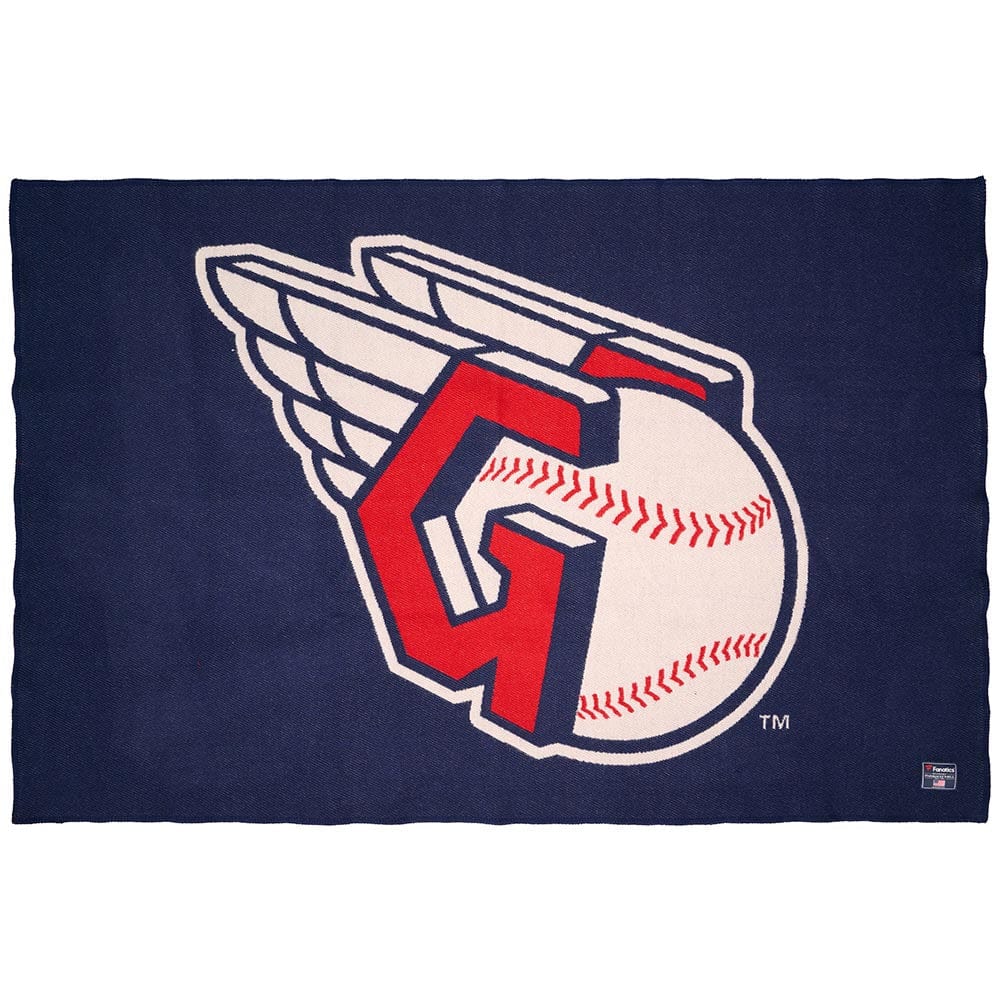 Cleveland Guardians Wool Throw Blanket Navy active Current Dry clean or hand wash Full Price MLB New Lower Price personalization