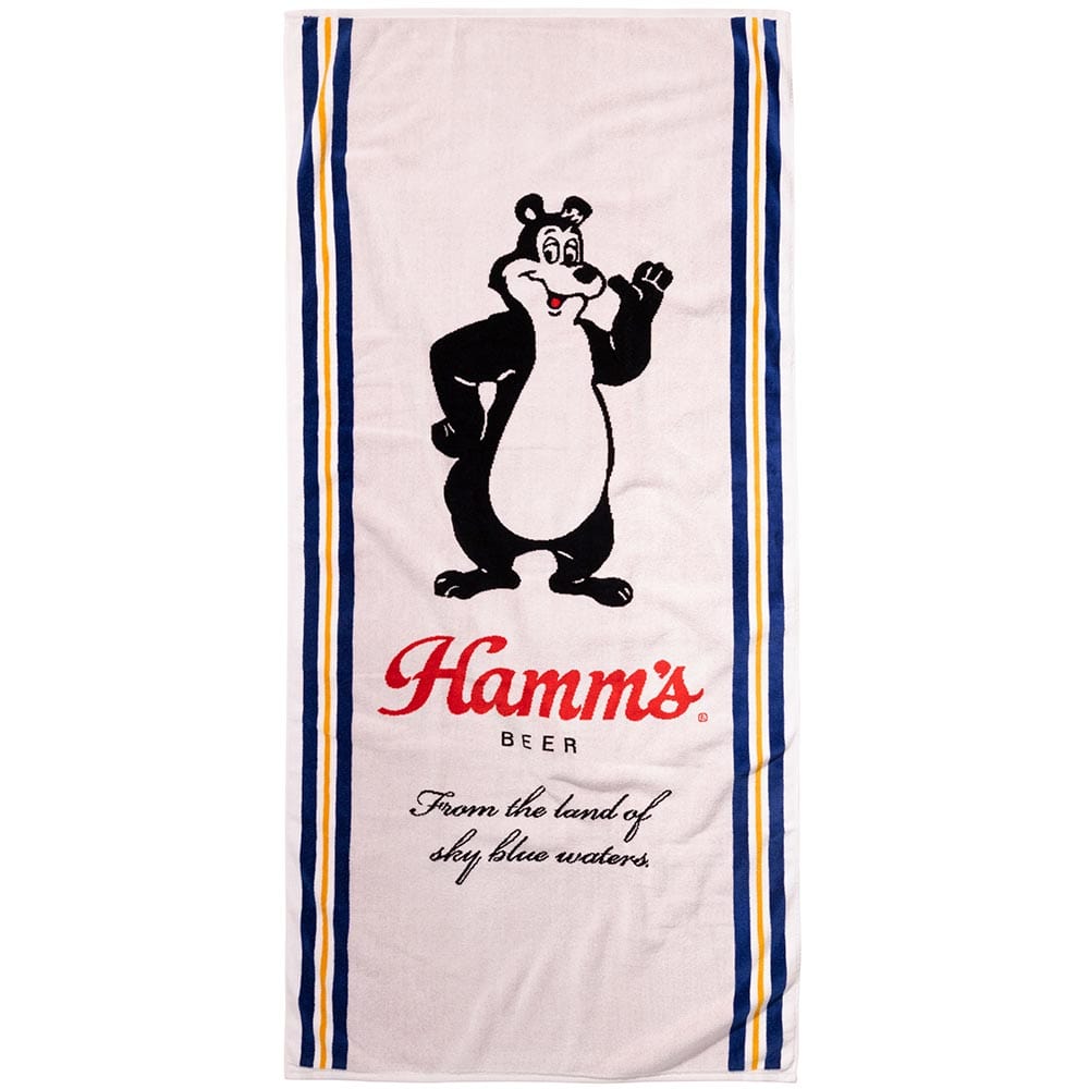 Hamm's Beer Towel Beer Bear