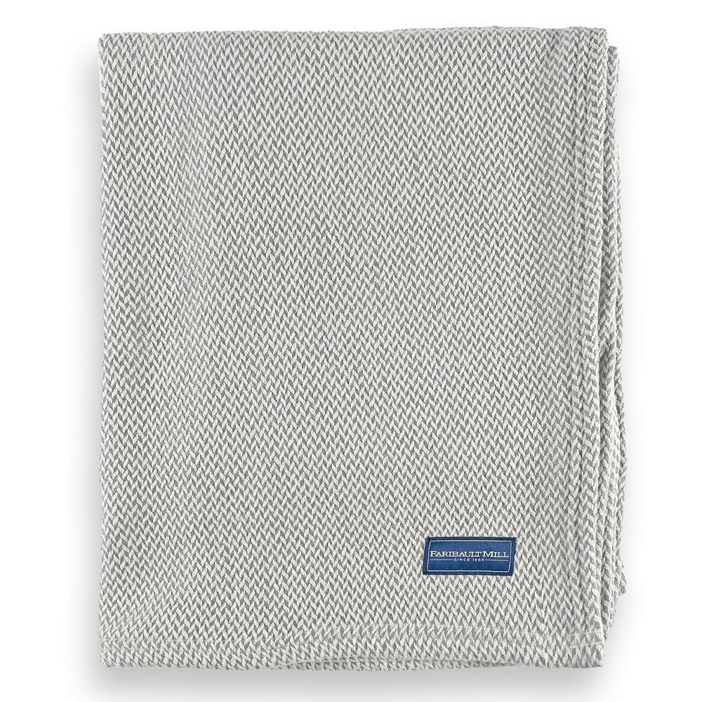 Highlander Wool Blanket - Natural/Sky Gray active dry clean only Full group-gallery King Queen Solids Twin