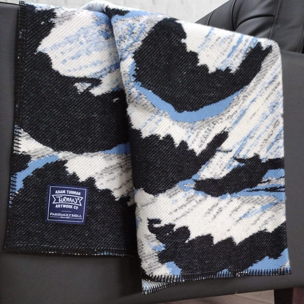 Adam Turman Snowy Owl Wool Throw Blanket active Adam Turman Wool Throw Artist Collection Current Dry clean or hand wash Full Price personalization