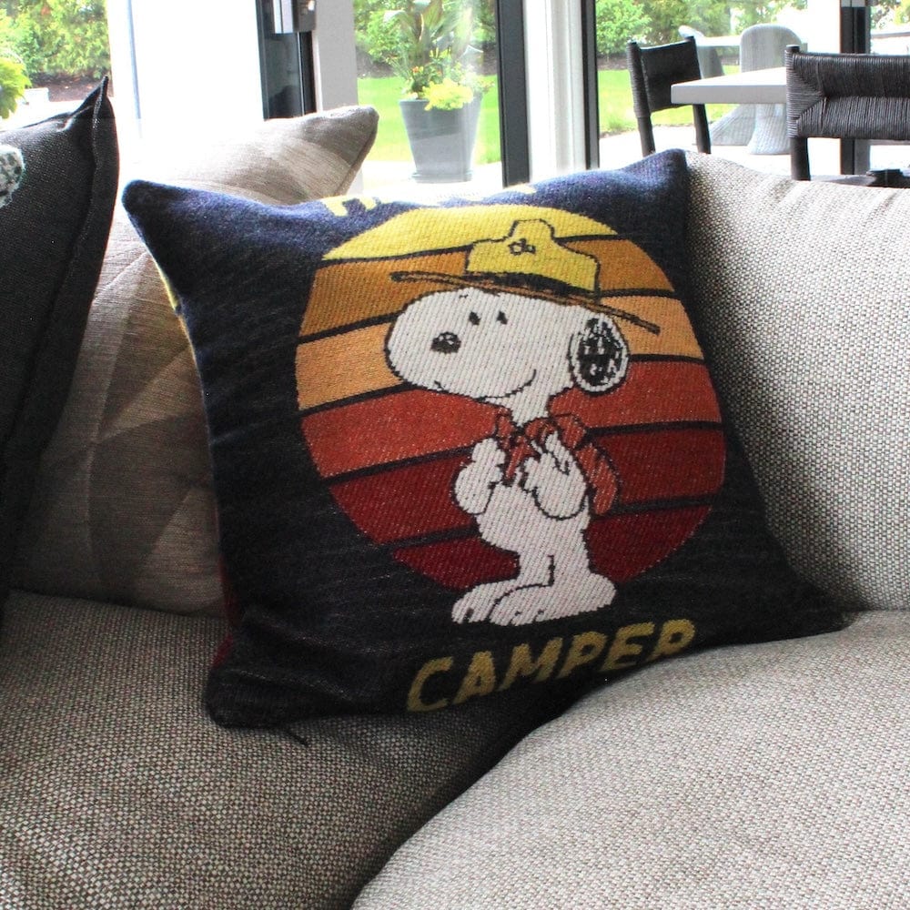 Peanuts Happy Camper Pillow Case active Current Dry clean or hand wash Peanuts Peanuts Pillow Case Sale