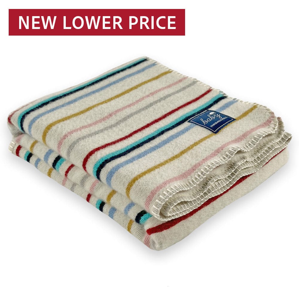 Jacquard Stripe Baby Blanket Natural active Full Price group-gallery machine washable