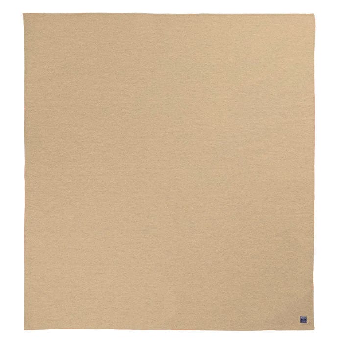 Lakefront Wool Blanket - Heritage Beige active Current Full group-gallery King Lakefront Wool Blanket machine washable personalization Queen Solids Twin