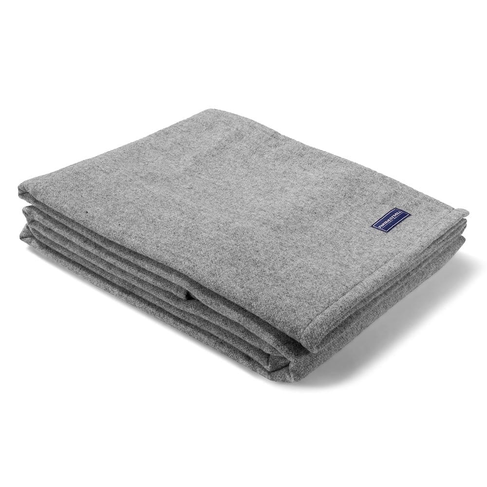Lakefront Wool Blanket - Gray active Current Full group-gallery King Lakefront Wool Blanket machine washable personalization Queen Solids Twin