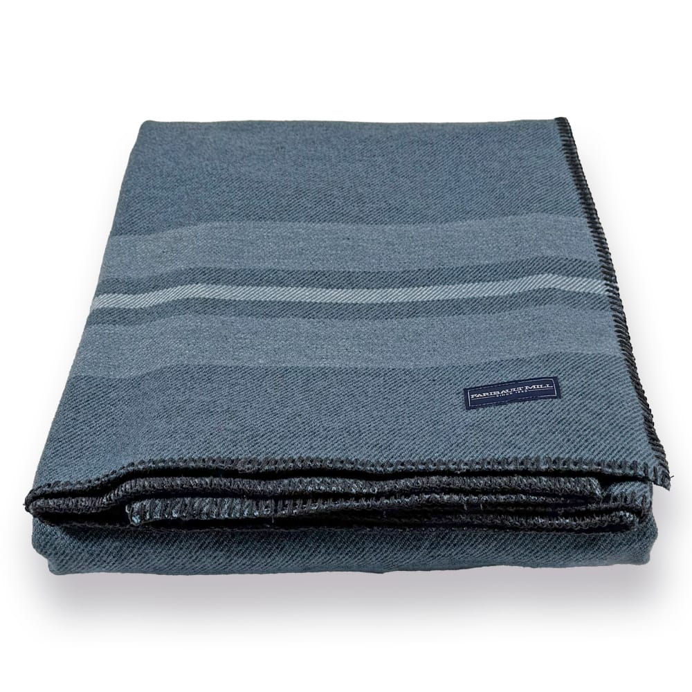 Limited Edition Cabin Wool Blanket - Sky Blue