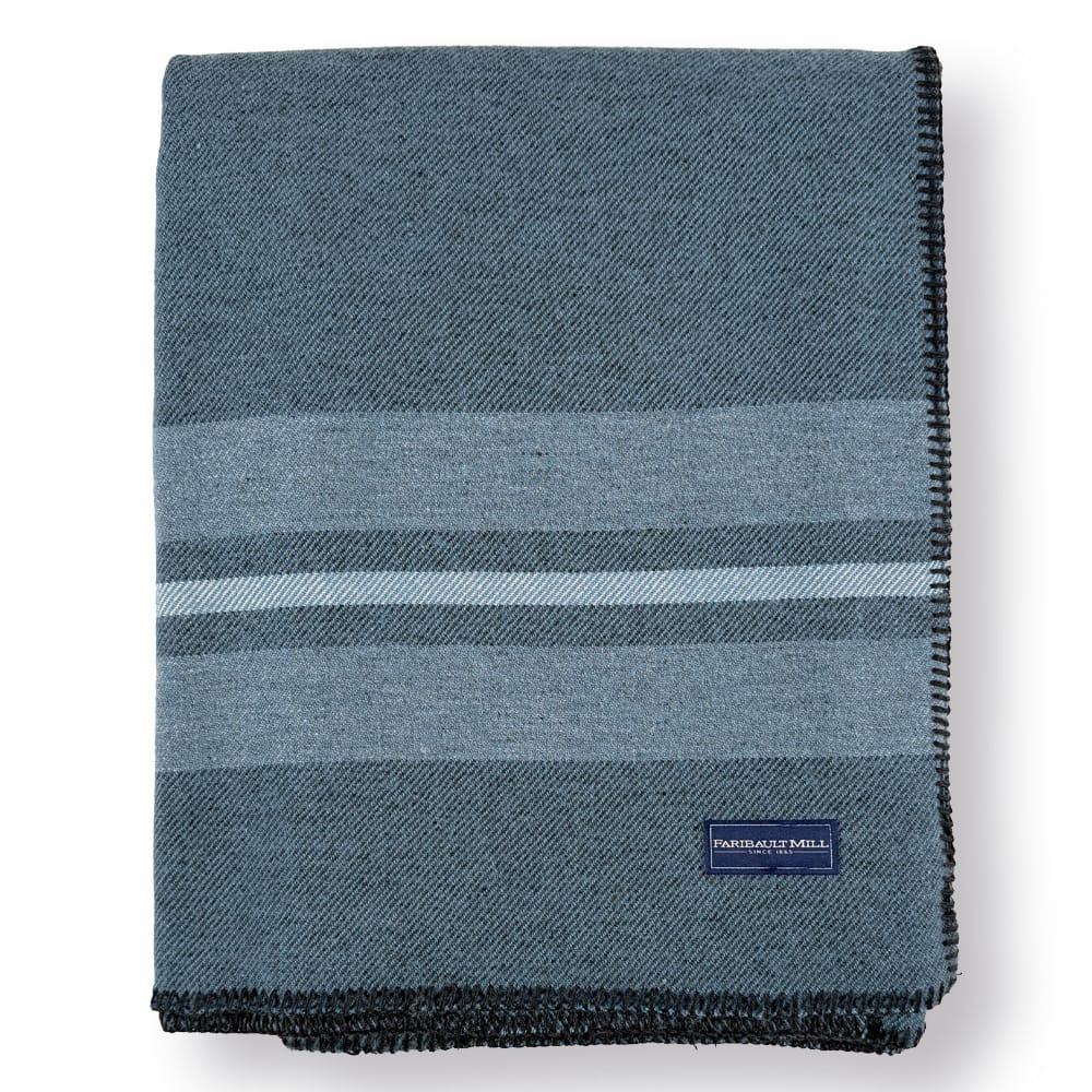 Limited Edition Cabin Wool Blanket - Sky Blue