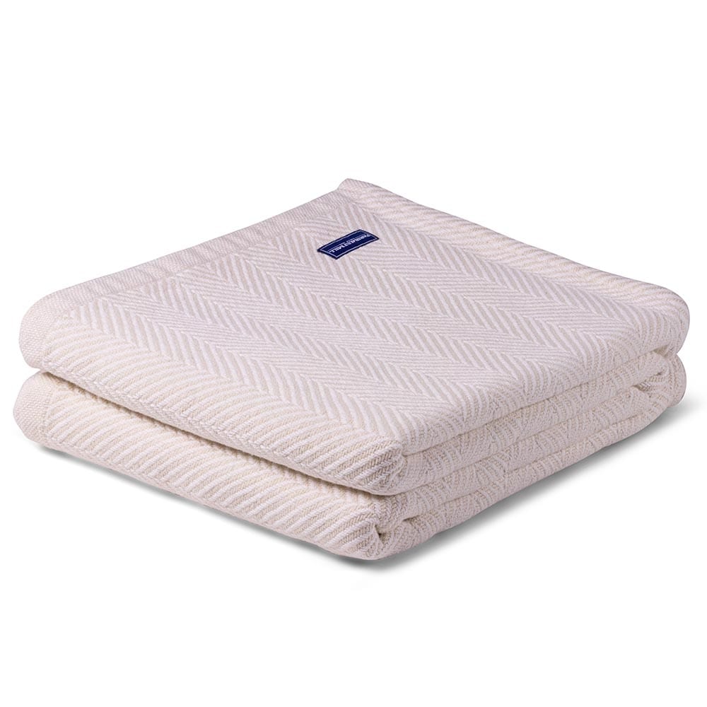 Madison Cotton Blanket - Natural active Current Full group-gallery King machine washable Patterns & Plaids Queen Twin
