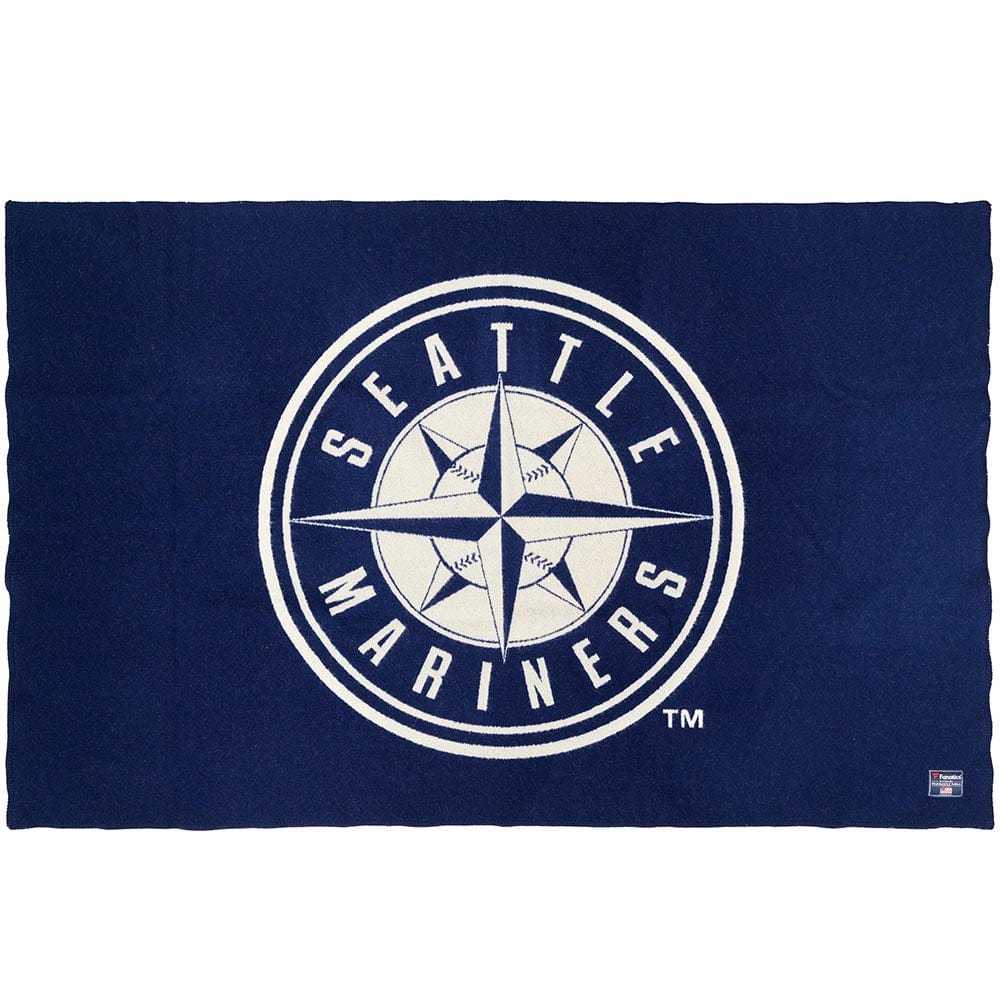 Seattle Mariners Wool Throw Blanket Navy active Current Dry clean or hand wash Full Price MLB New Lower Price personalization