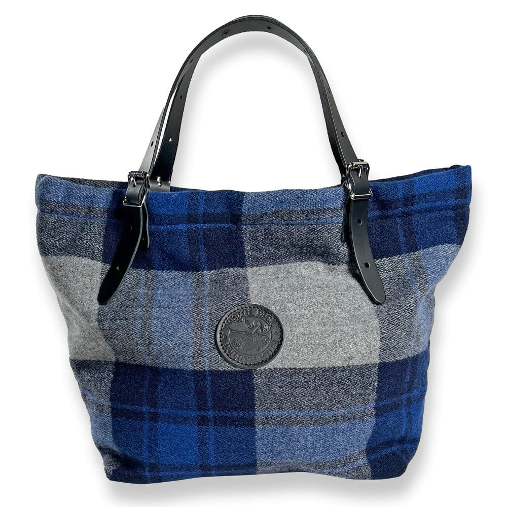 Market Wool & Leather Tote - Duluth Pack x Faribault Mill Blue active Current Duffle Bags Sale Spot Clean