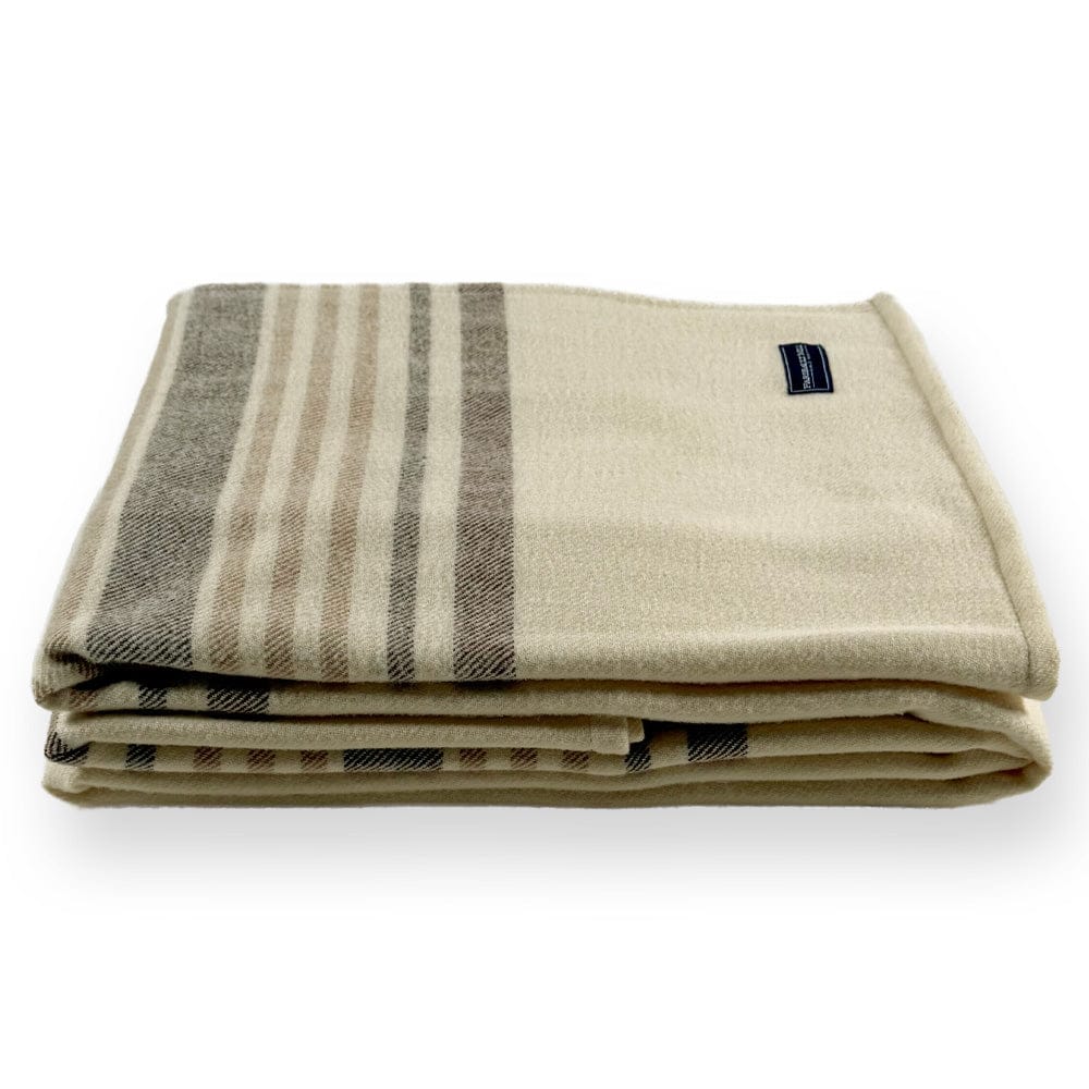 Marseille Wool Blanket - Brown active Current Full Full Price group-gallery King machine washable Marsailles Wool Blanket Queen Stripes Twin