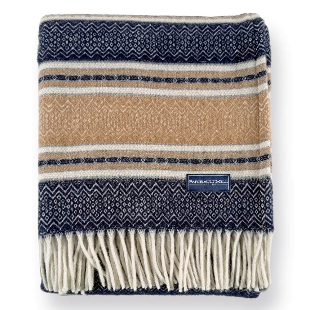Mesa Wool Throw Blanket - Beige active Current Faribault Full Price group-gallery machine washable