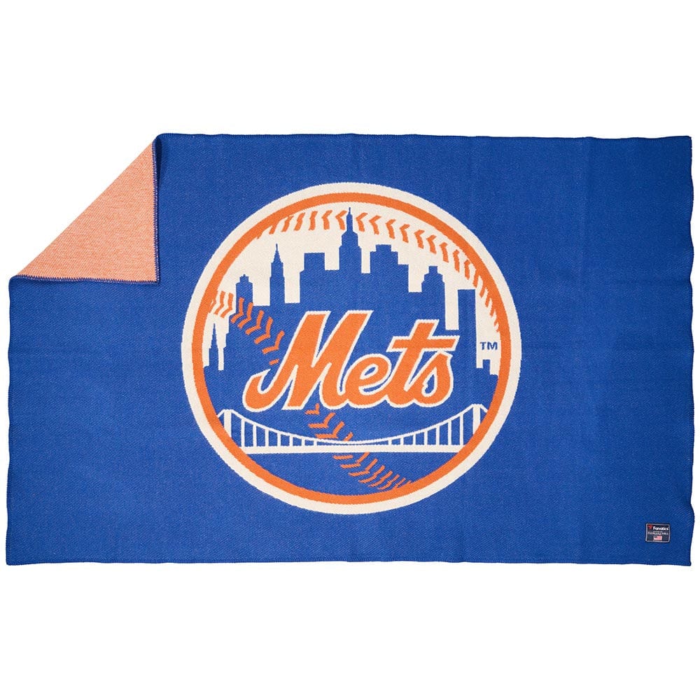 New York Mets Wool Throw Blanket active Current Dry clean or hand wash Full Price MLB personalization
