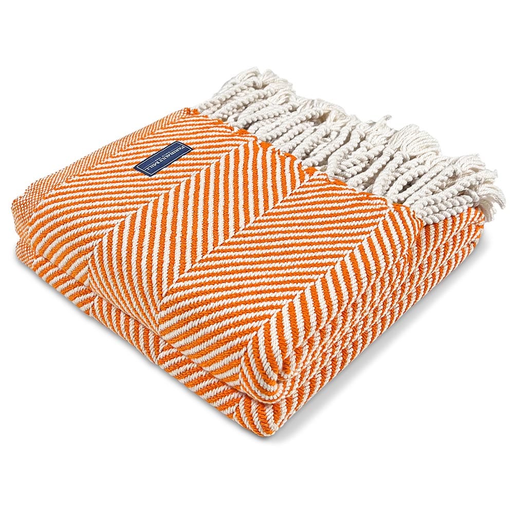 Monhegan Cotton Throw With Fringe Autumn With Fringe active All Throws Best Seller Cotton Throws Current Full Price FWM group-gallery Herringbone Collection Herringbone Throw machine washable personalization Regular Priced Throws