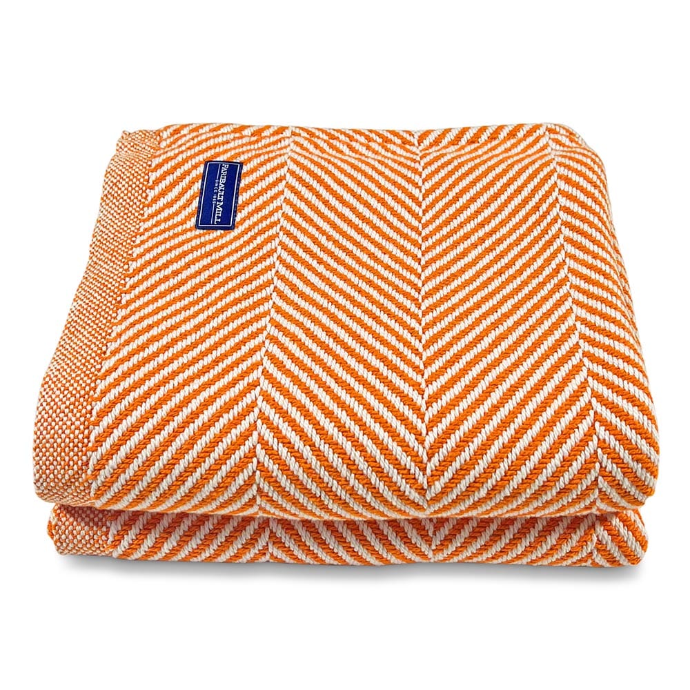 Monhegan Cotton Throw Without Fringe active All Throws Best Seller Cotton Throws Current Full Price FWM group-gallery Herringbone Collection Herringbone Throw machine washable personalization Throws