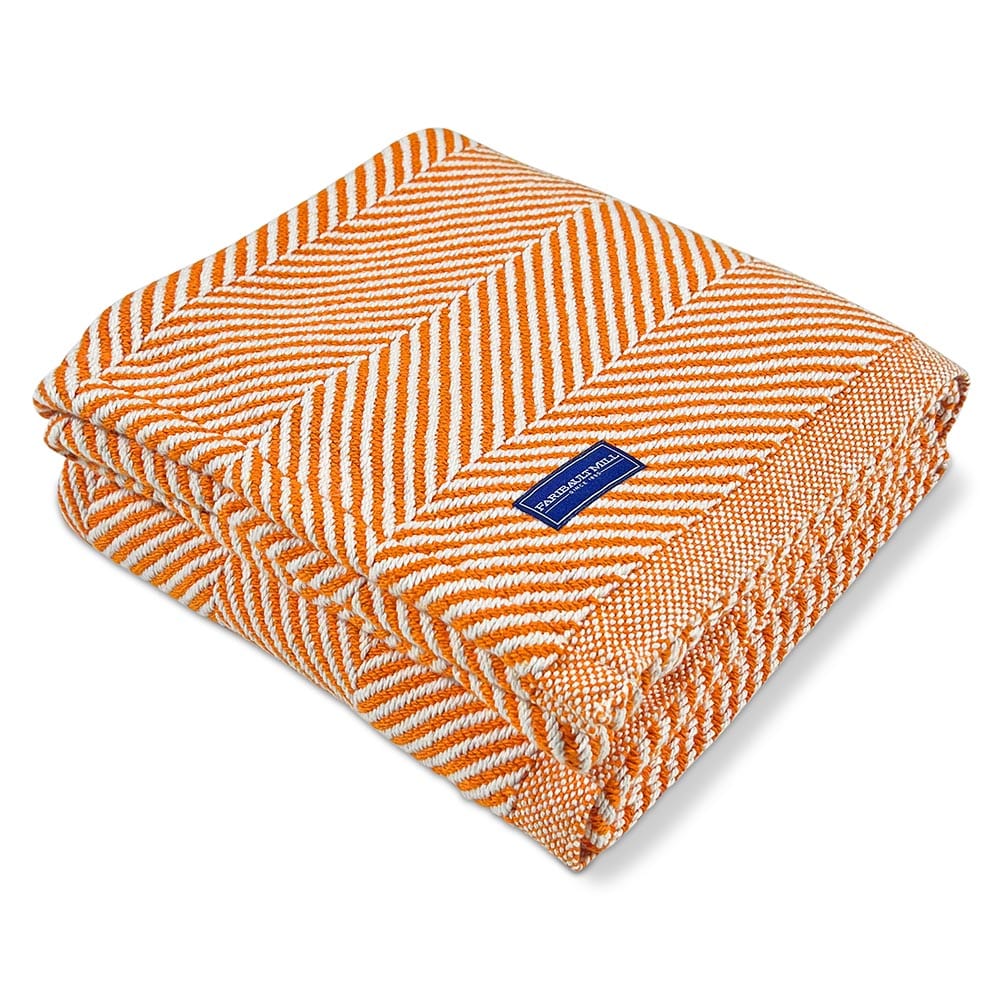 Monhegan Cotton Throw Without Fringe active All Throws Best Seller Cotton Throws Current Full Price FWM group-gallery Herringbone Collection Herringbone Throw machine washable personalization Throws