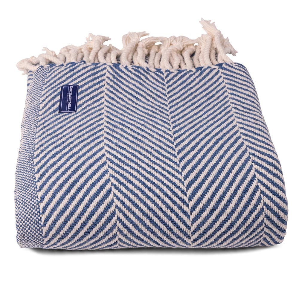 Monhegan Cotton Throw With Fringe active All Throws Best Seller Cotton Throws Current Full Price FWM group-gallery Herringbone Collection Herringbone Throw machine washable personalization Regular Priced Throws