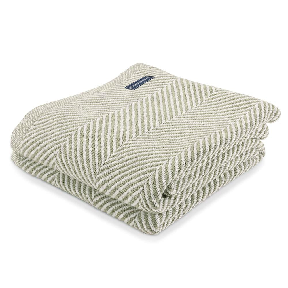 Monhegan Cotton Throw Without Fringe - Tea 48" x 70" active All Throws Best Seller Cotton Throws Current Full Price FWM group-gallery Herringbone Collection Herringbone Throw machine washable Monhegan Cotton Throw Without Fringe New Lower Price personalization Regular Priced Throws
