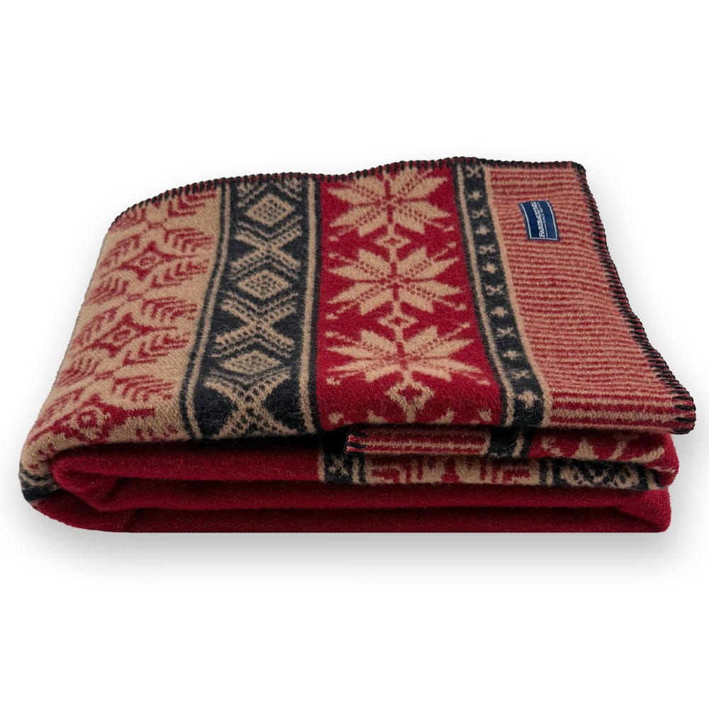 Nordic Wool Throw Blanket - Red active Current Dry clean or hand wash group-gallery New Lower Price Sale