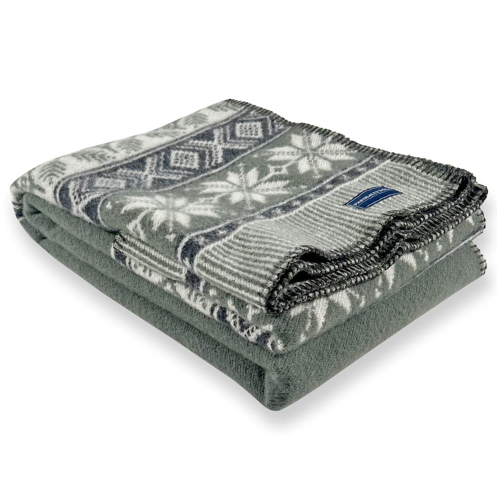 Nordic Wool Throw Blanket - Sage Green Sage Green active Current Dry clean or hand wash group-gallery New Lower Price