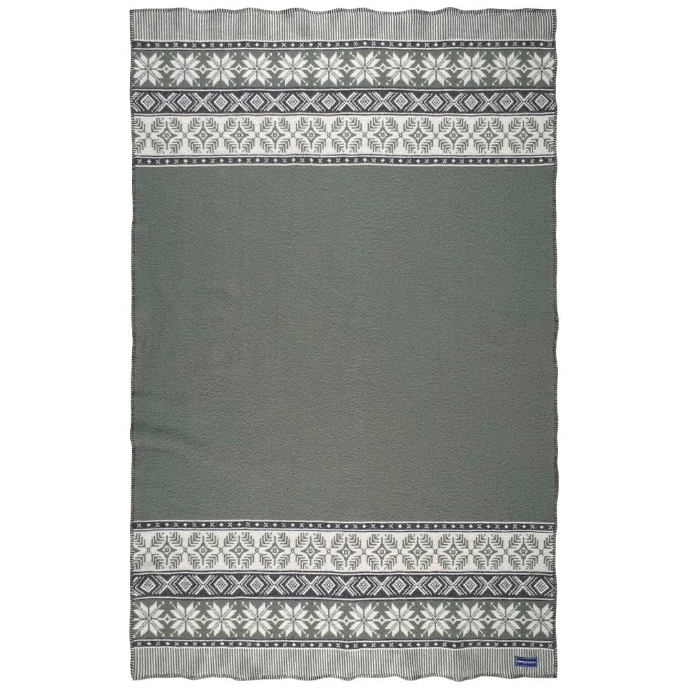 Factory Second Nordic Wool Throw Blanket Sage Green active Current Dry clean or hand wash group-gallery