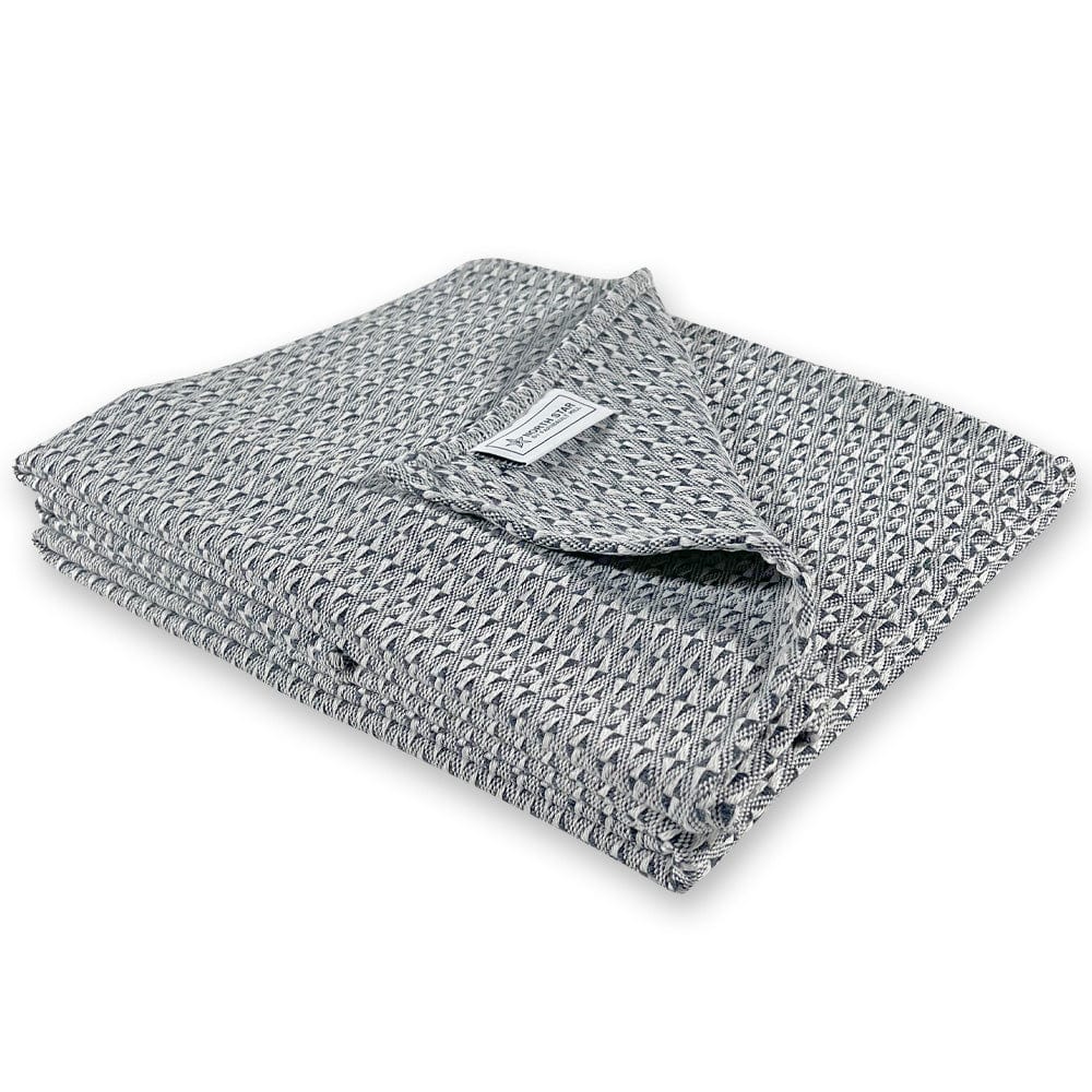 North Star Point Twill Blanket - Blue Blue Current group-gallery Machine Washable north star sustainable