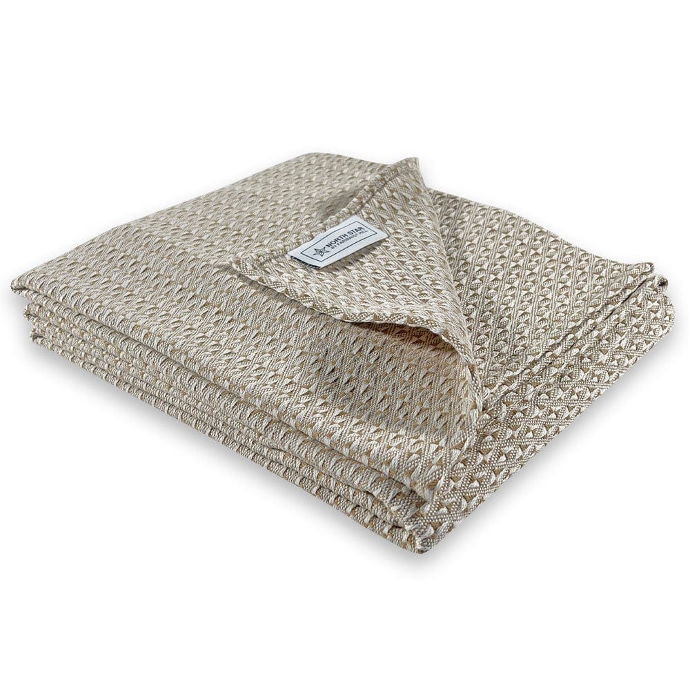 North Star Point Twill Blanket - Tan Tan Current group-gallery Machine Washable north star sustainable