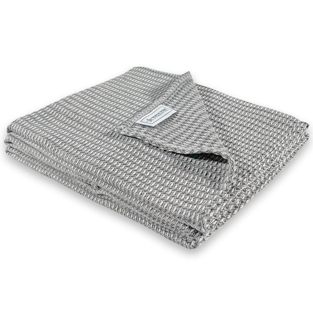 North Star Waffle Weave Blanket - Gray Gray Current group-gallery Machine Washable north star sustainable