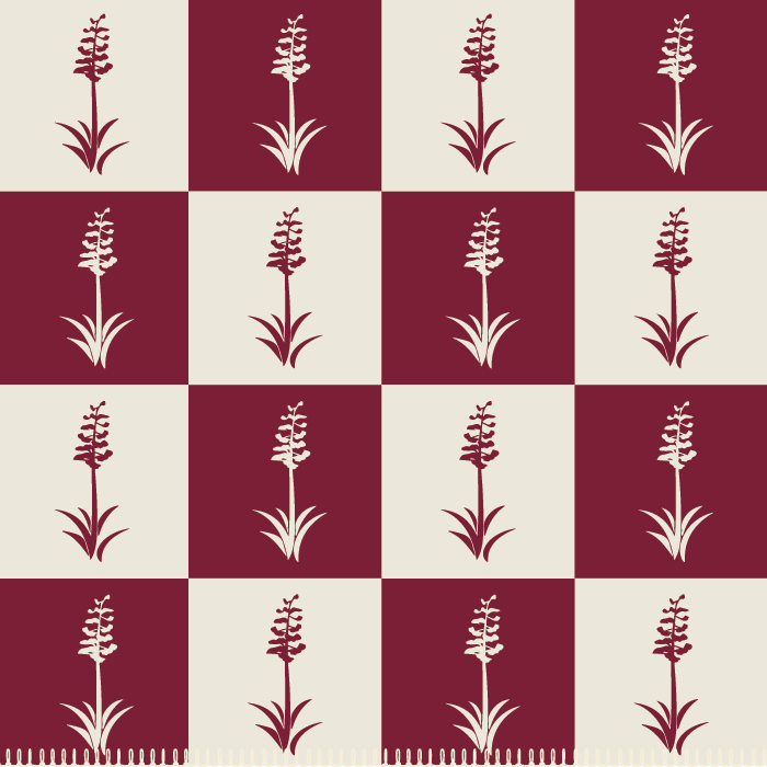 North Star Mirabel Custom Throw - Dark Red/White Current Full Price group-gallery Machine Washable north star sustainable throws