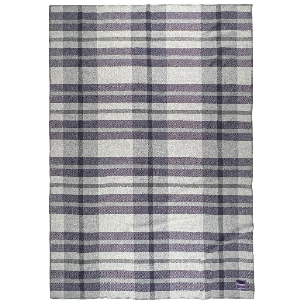 Northfield Plaid Alzheimer's Purple Wool Throw Blanket active Current Full Price group-gallery machine washable Patterns & Plaids personalization