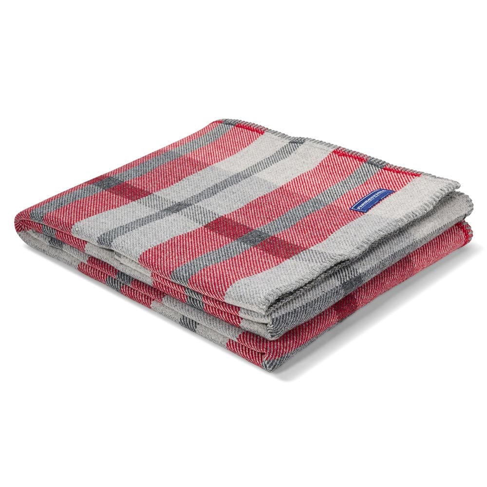 Northfield Plaid Wool Throw Blanket - Red 50" x 72" active Current Full Price group-gallery machine washable New Lower Price Northfield Plaid Wool Throw Patterns & Plaids