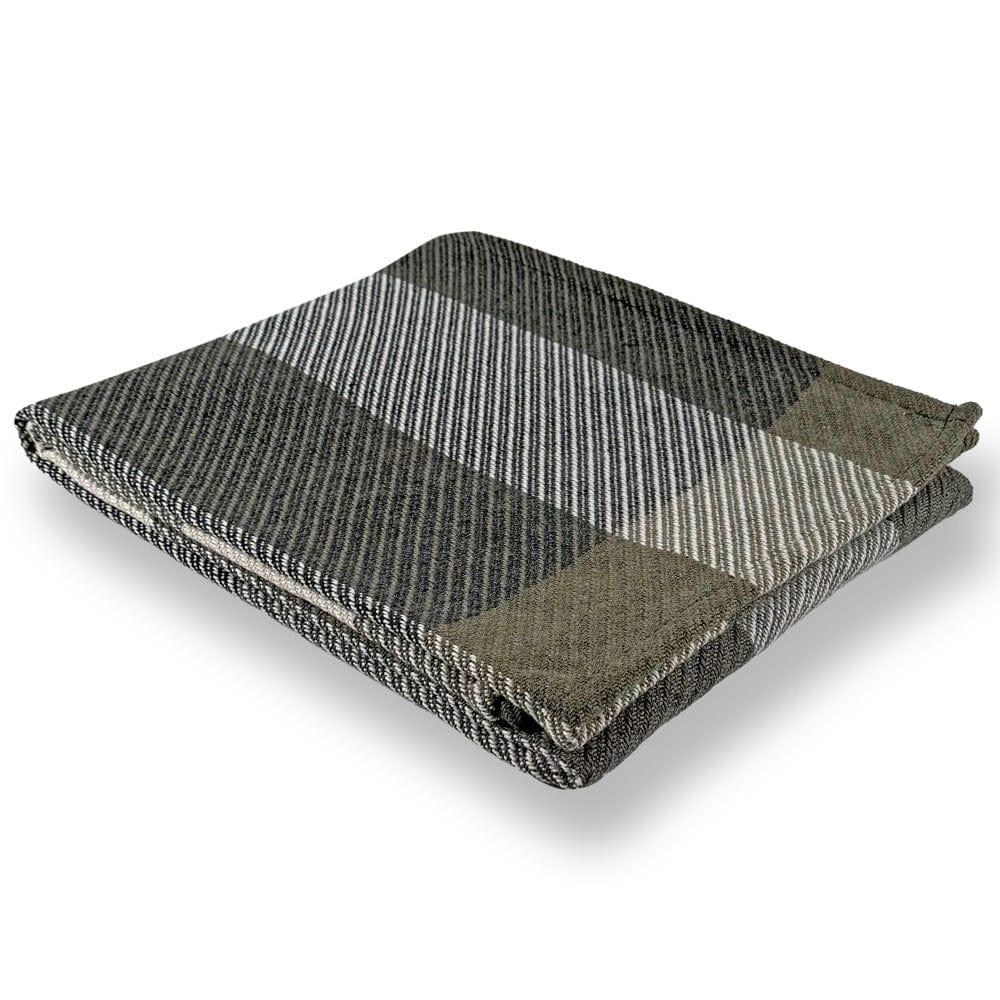 North Star Offset Plaid Throw - Sage Green 50" x 60" Current Full Price group-gallery Machine Washable North Star Offset Plaid Throw sustainable throws