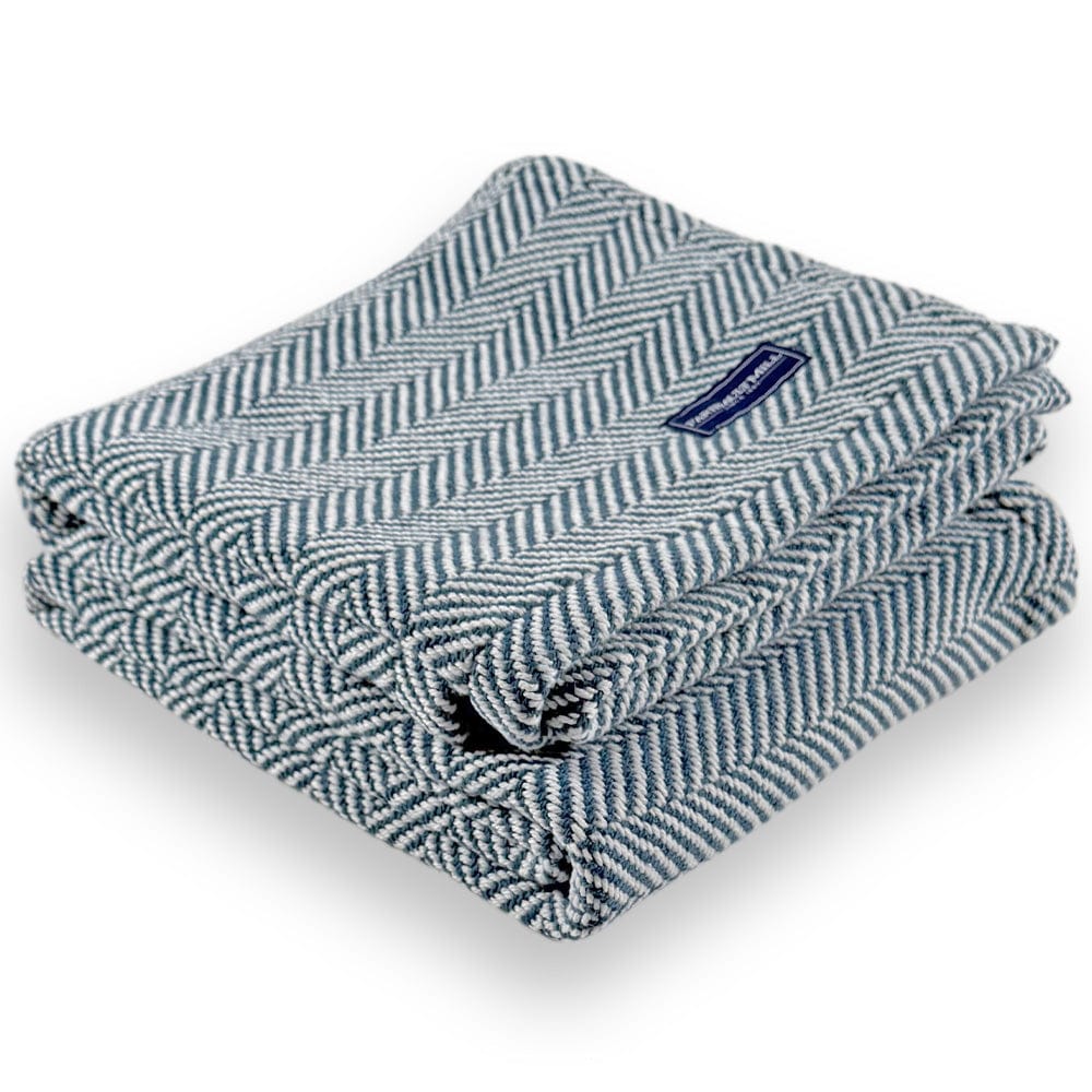 Penobscot Cotton Throw - Indigo 42" x 69" active Current group-gallery machine washable Penobscot Cotton Throw Sale Stripes