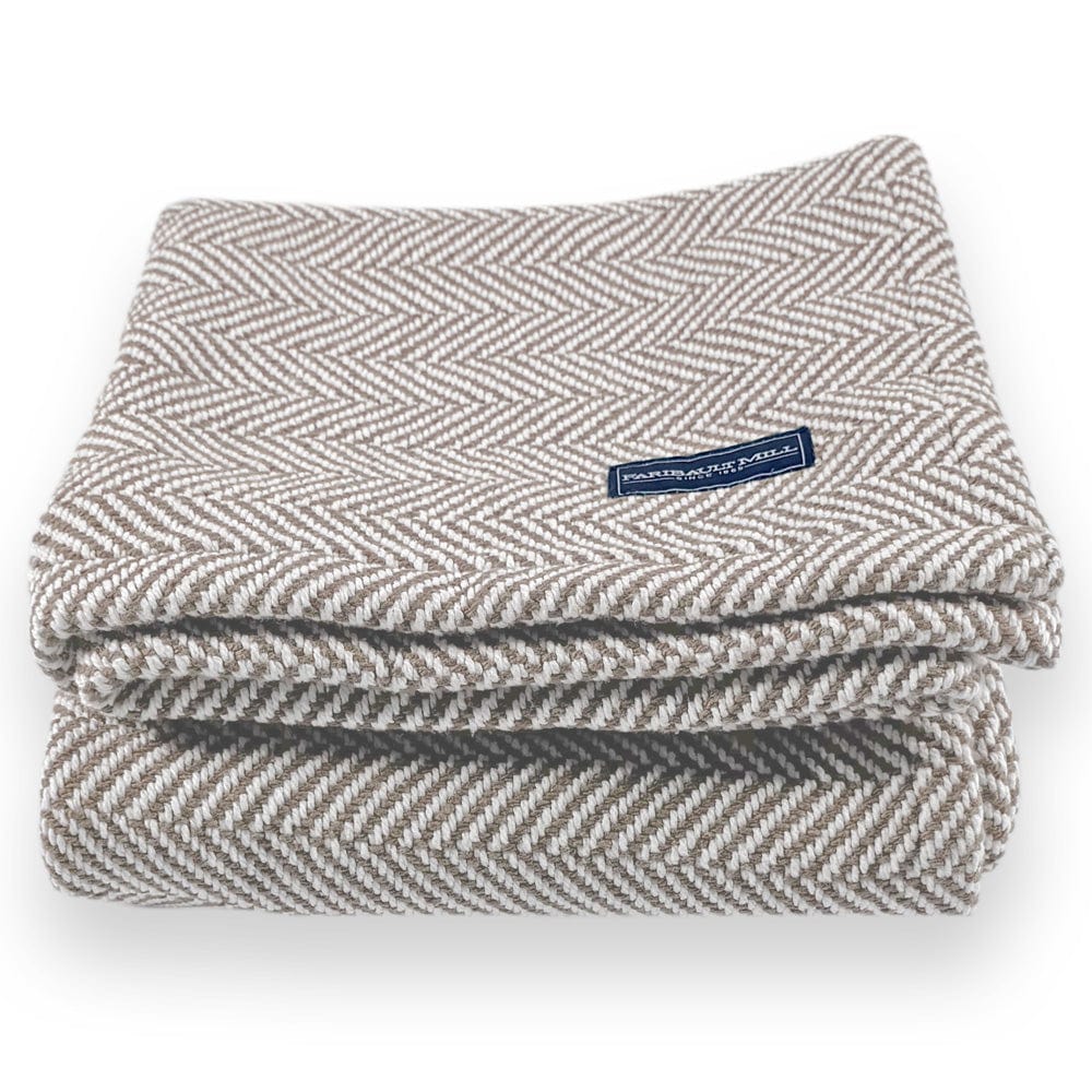 Penobscot Cotton Throw - Oyster active Current group-gallery machine washable Penobscot Cotton Throw Sale Stripes