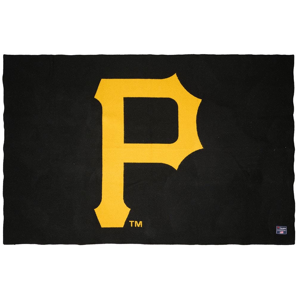 Pittsburgh Pirates Wool Throw Blanket Black active Current Dry clean or hand wash Full Price MLB New Lower Price personalization