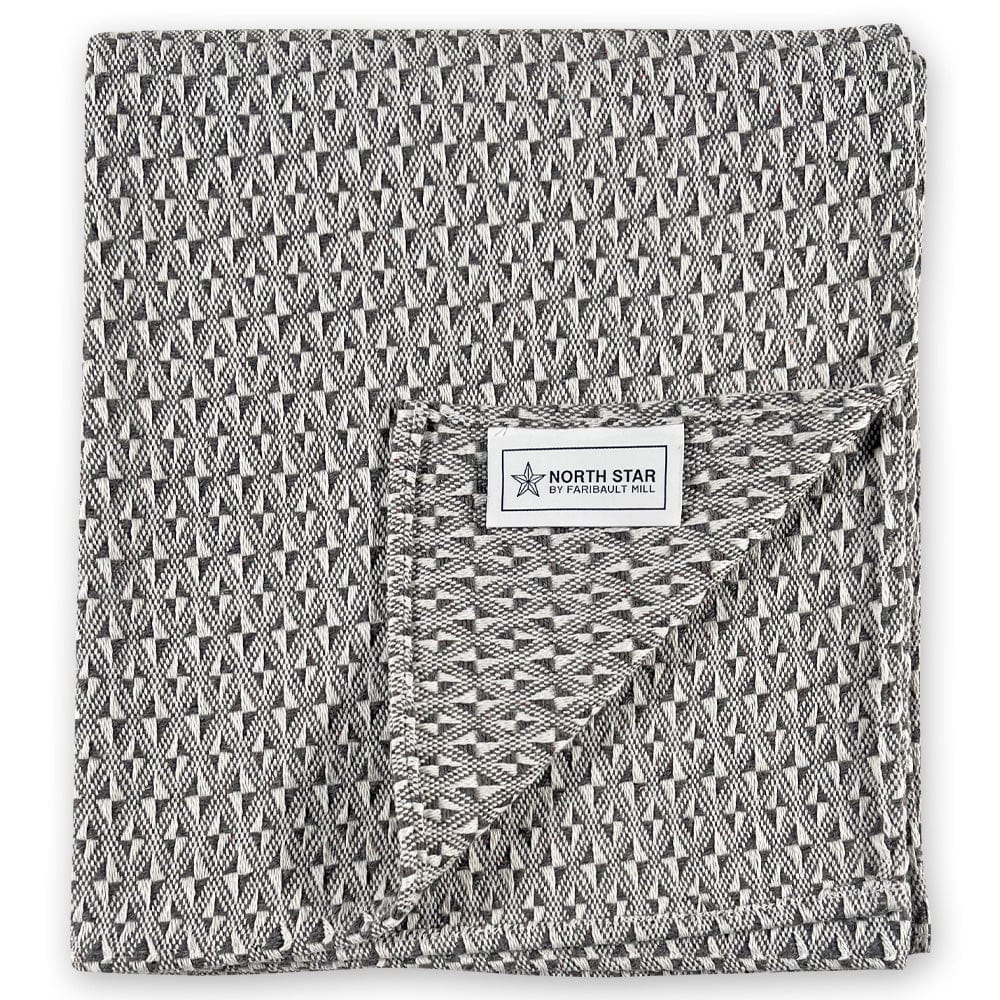 North Star Point Twill Throw - Gray Current group-gallery Machine Washable north star North Star Point Twill Throw sustainable throws