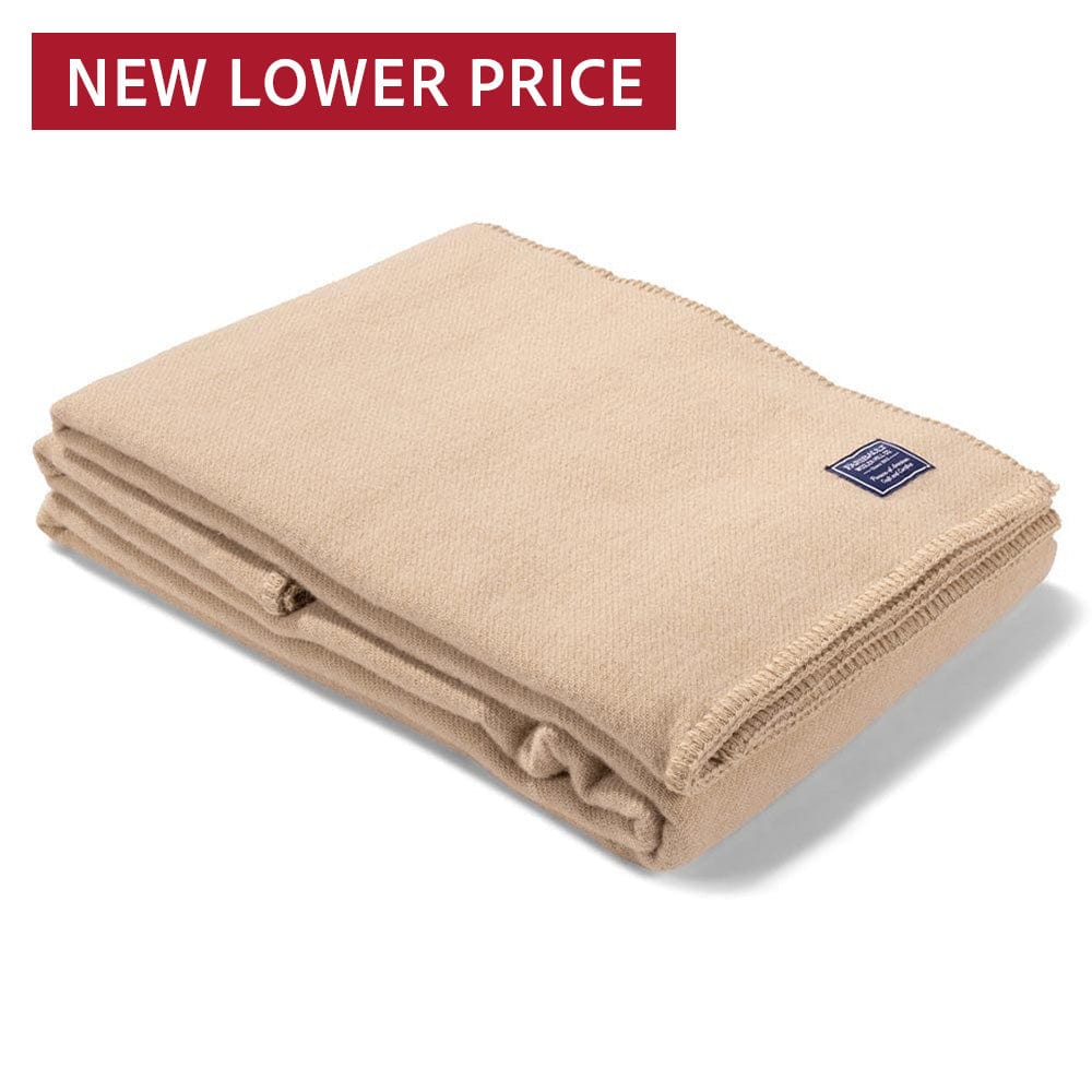 Pure & Simple Wool Blanket Camel active Current Full Full Price group-gallery King machine washable Pure & Simple Wool Blanket Queen Solids Twin
