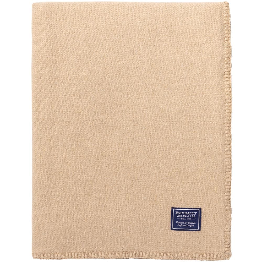 Factory Second Pure & Simple Wool Blanket Camel active Factory Second Pure & Simple Wool Blanket Full King machine washable Queen Solids Twin